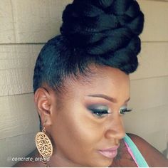 Faux Bun, Bantu Knot Hairstyles, New Natural Hairstyles, Faux Hair, Protective Hairstyles For Natural Hair, The Bun