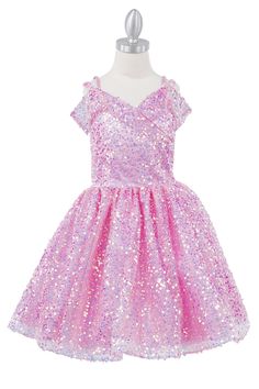 Make every occasion special with the Embellished Sequin Off Shoulder Knee Length Kids Dress. This exquisite dress combines style and comfort effortlessly, ensuring your child stands out with grace and charm. Crafted from 100% polyester, this dress is available in three enchanting colors: Blue, Lilac, and Pink. The off shoulder design adorned with radiant sequins adds a touch of glamour, while the tapered bottom skirt enhances elegance. A corset back provides a comfortable and adjustable fit, mak Short Off Shoulder Dress, Corset Embellishment, Couture Fabric, Sequin Short, Blue Lilac, Lilac Pink, Girls Formal Dresses, Cinderella Dresses, Beautiful Dresses Short