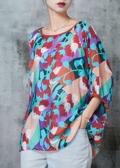 Classy Purple Oversized Print Cotton Blouse Tops SummerFabric: Cotton BlendedSize & Fit: Fit: This garment fits true to size.Length: Size L measures 24.18"from shoulder to hemBust: Great for any cup size. Waist: Loose Fit. Comfortable room throughout midsection.Hip: Loose Fit - room for hips. Hand Wash Cold. Duck Down Jacket, Half Sleeve Tops, Blouse Tops, Comfortable Room, Cotton Maxi, Maxi Dress Cotton, Summer Fabrics, Cotton Blouse, Cup Size