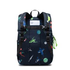 Make their first backpack a great one. The Herschel Heritage Kids Backpack is made from recycled EcoSystem fabrics and sized for school and play, this is our go-to backpack for young adventurers. Herschel Heritage Kids Backpack Details: Sized for 3 - 7 years old EcoSystem 600D Fabric Made from 100% recycled post-consumer water bottles Wipeable front, bottom, and side panel liner Signature diamond detail Zippered closures with Prusik cord pulls Carry comfortably with padded shoulder straps Remova Green Standard Backpack, Blue Nylon Backpack For Adventure, Playful Backpack For End Of School Year Outdoor Use, Nylon Backpack For Adventure And Back To School, Back To School Adventure Backpack In Nylon, Back To School Nylon Backpack For Adventure, Blue Adventure Backpack Standard Shape, Blue Backpack For Adventure And Back To School, Blue Backpack For Back To School Adventure