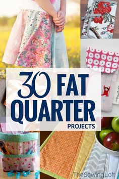 Looking for your next sewing project? Check out this line up of fat quarter friendly sewing projects. They are quick and easy to make. Fat Quarter Projects, Leftover Fabric, Sewing Projects For Beginners, Sewing Skills, Easy Sewing Projects, Love Sewing, Sewing Gifts, Sewing Tips