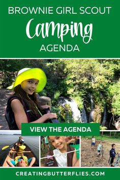 the brownie girl scout's guide to camping agenda