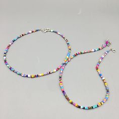 Multicolor Seed beads Choker Necklace For Women Girls Bohemia Trendy Multi Sizes Beads Short Necklace Women Jewelry For BeachModel Number:1005002643362292 Beads Choker Necklace, Beads Choker, Layered Chokers, Party Necklace, Beaded Choker Necklace, Necklace Women, Colourful Necklace, Short Necklace, Beaded Choker