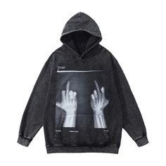 This unisex Middle Finger hoodie is a long-lasting garment suitable for everyday use. It has a relaxed fit, washed look, and a high-quality print on the front. Hip Hop Wear, Casual Punk, Streetwear Essentials, Streetwear Hoodie, Hoodie Streetwear, Y2k Hoodie, Streetwear Y2k, Style Streetwear, Streetwear Women