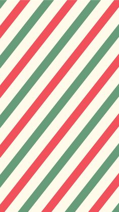 a diagonal striped pattern in red, green and white