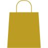 a yellow shopping bag on a white background