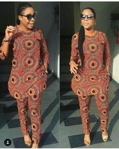 Trouser And Top For Ladies, African Tops For Women, African Pants, Ankara Trousers, African Print Pants, Kaftan Styles, Ankara Skirt And Blouse, African Tops, African Print Clothing