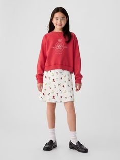 Gap × DÔEN Kids Logo Sweatshirt | Gap Gap Kids Campaign, Beach Suit, Beachwear Skirt, Curve Jeans, Cover Beachwear, Logo Sweatshirt, Gap Kids, Denim Coat Jacket, Deep Love