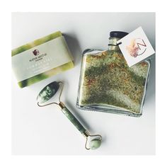 Green Beauty from Native Nectar Botanicals Jade Facial Roller, Summer Hike, The Color Green, Facial Roller, Green Beauty, Bar Soap, Green Colors, Matcha