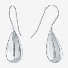 Features: Nickel FreeEarring Back: WireShape: PearMetal Color: Silver ToneEarring Length: 33.7mmEarring Width: 10.1mmMetal: Pure Silver Over BrassCare: Wipe CleanEarrings Style: Drop EarringsCountry of Origin: Imported Modern Sterling Silver Pear-shaped Earrings, Silver Pear-shaped Earrings With Polished Finish, Silver Pear-shaped Minimalist Earrings, Minimalist Silver Pear-shaped Earrings, Silver Minimalist Pear-shaped Earrings, Silver Sterling Teardrop Earrings With Polished Finish, Modern Silver Pear-shaped Earrings, Modern Pear-shaped Teardrop Earrings For Pierced Ears, Modern Pear-shaped Teardrop Earrings