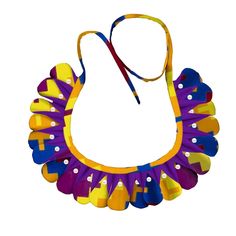 Adjustable Multicolor Bib Necklace, Artistic Multicolor Necklaces For Festival, Multicolor Round Beads Pearl Necklace For Celebration, Multicolor Beaded Pearl Necklace For Celebration, Adjustable Multicolor Bib Necklaces For Festivals, Artistic Multicolor Necklace For Festivals, Multicolor Unique Design Necklace As Gift, Multicolor Necklace With Unique Design For Gift, Multicolor Necklace With Unique Design As Gift