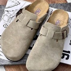 Brand New In Original Shoebox Packaging, Never Used! Sizewomen's Shoes Us 8 = 39 Eu Birkenstock Boston Clog Taupe, Beige Cushioned Clogs For Outdoor, Beige Outdoor Clogs With Cushioned Footbed, Beige Cushioned Outdoor Clogs, Casual Beige Clogs With Cork-bed Midsoles, Gray Slip-on Clogs With Cushioned Footbed, Gray Cushioned Slip-on Clogs, Casual Beige Clogs For Outdoor, Casual Beige Outdoor Clogs