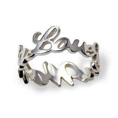 Unique name ring,Custom sterling silver Name ring,Custom Any Name-gift for women,girls This name ring is made of solid sterling silver,You may choose any name up to 10 letters and any font style from the last photo. Your purchase will arrive inside a lovely gift box ready for gift giving. HOW TO ORDER: Step 1: Select color and size Step 2: Please write the desired name. Refund Policy I will refund or exchange any item within 30 days if you are not satisfied from your purchase. I will credit your Sterling Rings, Rolling Ring, Ring Name, Mothers Ring, Stackable Rings Wedding, Unique Name, Name Ring, Silver Heart Ring, Mother Rings