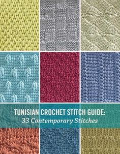 an image of some knitting stitches with the words, turkish crochet stitch guide