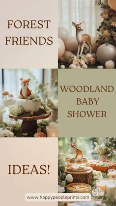 woodland baby shower ideas for forest friends