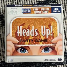 an advertisement for head's up party game