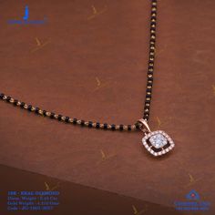 Diamond Mangalsutra Pendants, Real Diamond Mangalsutra, Handmade Jewelry Ideas, Mangalsutra Pendant, Black Beads Mangalsutra Design, Diamond Mangalsutra, Gold Jewelry Simple Necklace, Gold Mangalsutra Designs, Gold Mangalsutra