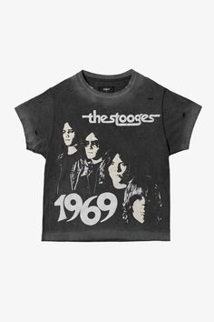 We’ve teamed up with The Godfathers of Punk Rock themselves Iggy & The Stooges to revive some of their most iconic designs from the golden era, plunging deep into the annals of their history to resurrect some of the earliest & rarest designs. 

Every Tee has been individually treated to encapsulate the spirit of a time gone by. Each piece is hand washed, printed, distressed, aged, softened, and given the touch of nostalgia right here in our UK studio using our signature blend of authentic vintag Vintage Washed Black T-shirt For Concert, Retro Distressed Tops For Concert, Vintage Logo Print Top For Concert, Vintage Graphic T-shirt For Concerts, Vintage Concert T-shirt With Graphic Design, Band Merch Washed Black Top For Concert, Vintage Graphic Design T-shirt For Concert, Vintage Print Tops For Concert, Vintage Distressed T-shirt For Concerts