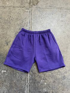 The super comfy Fleece Shorts. Made from our thick fleece material. Featuring an elastic waist, pockets and drawstrings. Please see last photo slide for full size chart Made from 50% Cotton 50% Polyester Check out our other listings for more colors and other streetwear styles. For news and product updates give us a follow on instagram at brandonthorne.us. Cheap Purple Shorts With Pockets, Casual Fleece Shorts For Loungewear, Casual Short Length Sweatpants For Loungewear, Casual Short Sweatpants With Built-in Shorts, Casual Fleece Shorts With Pockets, Casual Purple Sweatpants For Loungewear, Casual Short Sweatpants For Leisure, Sporty Purple Loungewear Bottoms, Casual Purple Cotton Sweatpants