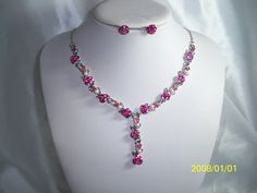 Beautiful metal pink roses adorn this delicate necklace set. Perfect for prom or Quenceanera. Returns & exchanges I ship five days a week, Monday through Friday, via USPS First Class Mail. You'll find the cost of domestic US shipping with each item's listing. Expedited Shipping If you need your item quickly, you can choose USPS Priority shipping or Express shipping at check out. I gladly accept cancellations Request a cancellation within: 1 hours of purchase I don't accept returns or exchanges B Bridal Business, Girls Gift, Wedding Jewelry Sets, Jewelry Cleaner, Delicate Necklace, Gift Necklace, Girl Gifts, Pink Roses, Wedding Bridal