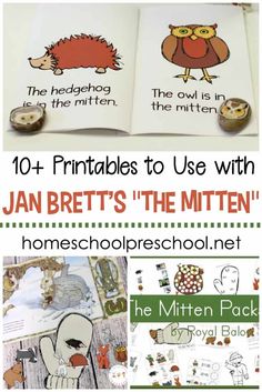 the mitten pack includes 10 printables to use with jan breit's the mitten