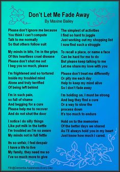 Alzheimers Poem, Alzheimers Quotes, Alzheimers Caregivers, Memory Care Activities, Caregiver Quotes, Alzheimers Activities, Alzheimer Care, Caregiver Resources, Caregiver Support