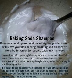 Baking Soda Shampoo, Clarifying Shampoo, Oily Hair, Homemade Beauty Products, Natural Products, Hair Care Tips, Grow Hair, Hair Health