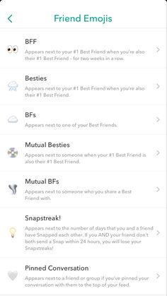 an iphone screen showing the settings and options for friends to use on their phone or tablet