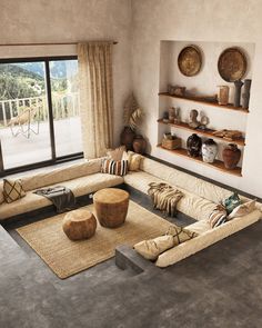 Wabi Sabi Living Room, Wabi Sabi Living, Wabi Sabi Interior Design, Wabi Sabi Home Decor, Concrete Paint, Wabi Sabi Interior, Stone Paint, Sunken Living Room, Wabi Sabi Style