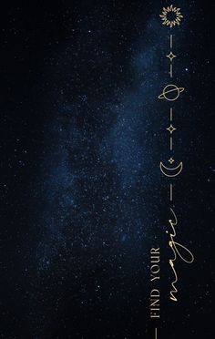 an image of the night sky with stars and writing on it that says, i love you