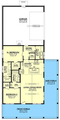 the first floor plan for this house