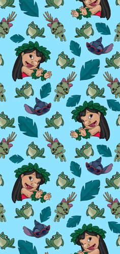 an image of a cartoon character with frogs