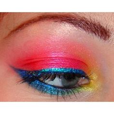 Brazilian Blowout Parrot Costume, Beautiful Eye Makeup, Glitter Eyes, Pretty Eyes, Eye Art, Pretty Makeup, Cool Eyes, Makeup Art