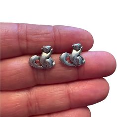 Silver Tone Squirrel Design Stud Earrings. Squirrel Is Sitting Up And Eating. Perfect For Those Of Us Who Love To Watch These Little Critters! Lightweight And Nwot! Squirrel Design, Little Critter, Silver Tone, Jewelry Earrings, Stud Earrings, Women Jewelry, Customer Support, Silver, Women Shopping