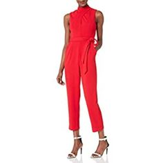 94% Polyester, 6% Spandex Zipper Closure Flattering Fit Elastane Jumpsuits And Rompers, Fitted Calvin Klein Jumpsuits And Rompers For Party, Calvin Klein Fitted Jumpsuits And Rompers For Work, Calvin Klein Fitted Workwear Jumpsuits And Rompers, Calvin Klein Jumpsuits And Rompers For Workwear, Calvin Klein Fitted Jumpsuits For Work, Chic Calvin Klein Workwear Jumpsuits, Spring Elastane Jumpsuits And Rompers, Calvin Klein Summer Workwear Jumpsuits And Rompers