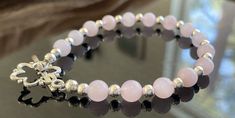 The gemstone of love Elegant Pink Stretch Bracelet For Everyday, Rose Quartz Bracelet, Jewelry Accessories Ideas, Love Bracelet, Rose Quartz Gemstone, Quartz Bracelet, Love Bracelets, Gemstone Bracelet, Positive Energy