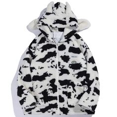 Shipping from the US. Easy 30 day return policy, 100% cotton, Double-needle neck, sleeves and hem; Roomy Unisex Fit. Cow Jacket, Winter Coat Pattern, Kawaii Hoodie, Top Streetwear Brands, Streetwear Jackets, Aelfric Eden, Art Noir, Womens Sherpa, Long Puffer Coat