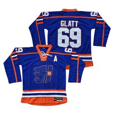 Doug Glatt Goon Halifax Highlanders Hockey Jersey Casual Sports Jersey With Contrast Stripes, Varsity Jersey With Three Stripes For Sports Season, Collegiate Jersey With Contrast Stripes For Sports, Collegiate Sports Jersey With Contrast Stripes, Three Stripes Jersey For Sports Season Streetwear, Three-stripes Jersey For Sports Season Streetwear, Streetwear Jersey With Three Stripes For Sports, Don't Sleep, Hanging With Friends