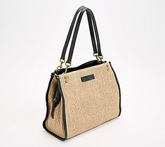 A classic silhouette in easy-breezy raffia, this triple entry satchel provides a laid-back look that's still packed with plenty of practicality on the inside so you stay effortless organized. From American Leather Co. Classic Straw Bag With Braided Handles For Travel, Classic Rectangular Straw Bag For Everyday Use, Natural Travel Satchel With Removable Pouch, Casual Natural Color Bags For On-the-go, Classic Straw Bag With Leather Handles For Travel, Classic Straw Tote Bag For Everyday Use, Versatile Satchel Straw Bag For Travel, Versatile Straw Satchel Bag For Travel, Versatile Straw Satchel For Travel