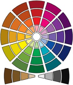 a color wheel with different colors on it