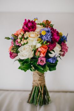 a bouquet of flowers is displayed on an instagram page for someone to share with