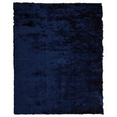 a dark blue rug on a white background