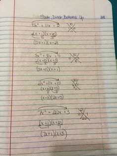 a piece of paper that has some writing on it with numbers and angles drawn in it