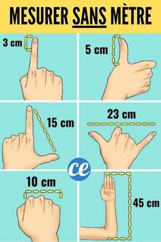 instructions to measure the length and width of hands