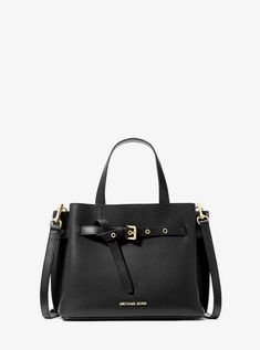 Emilia Small Pebbled Leather Satchel Everyday Handbag, Michael Kors Outlet, Leather Satchel Bag, Cute Purses, Small Purse, Large Bag, Perfect Bag, Beautiful Bags, Free Bag