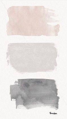 three different shades of gray and white paint on a white background, each with one color in the same swatch