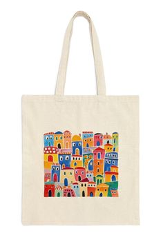 What a cute tote! This 100% cotton bag is 15" x 16" and great for everyday wear. It has 20" handles that make it easy to carry, and the canvas will last for years. If you have any questions, please ask! Tote Bag Pattern Paint, Tote Bag Inspo Painting, Tote Bag Designs Paint, Toat Bag Painting, Paint On Bag, Aesthetic Tote Bag Painting, Canvas Tote Bag Painting, Easy Tote Bag Painting, Tote Bags Painting