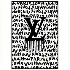 a black and white poster with the letter y on it's front cover is covered in words