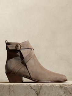 Women's Clothing Sale | Banana Republic Rugged Style, Suede Ankle Boots, Soft Suede, Suede Boots, Stacked Heel, Custom Fit, Women Clothes Sale, Banana Republic, Ankle Boots