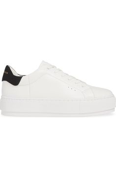 Kurt Geiger London Laney Sneaker (Women) | Nordstrom Leather High-top Platform Sneakers For Sports, Leather Platform High-top Sneakers For Sports, Sporty Leather Platform Wedge Sneakers, Leather Chunky Sneakers With Vulcanized Sole For Sports, Trendy Leather Sneakers With Removable Insole, Sporty Leather Chunky Sneakers, Sporty Synthetic Platform Sneakers With Rubber Sole, Sporty Platform Sneakers With White Sole, Trendy Leather Platform Sneakers With Cushioned Footbed